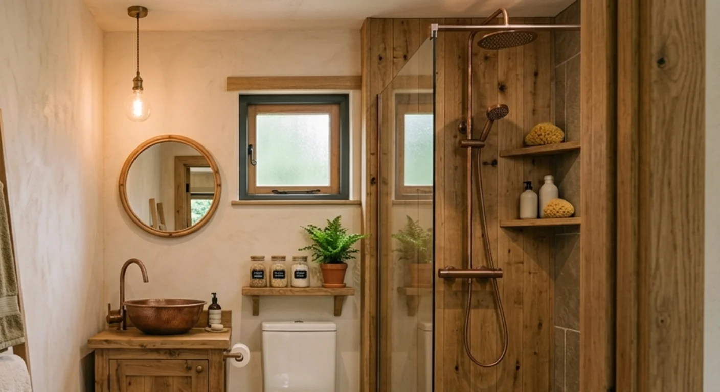 Chambre BnB — finitions bois chaud