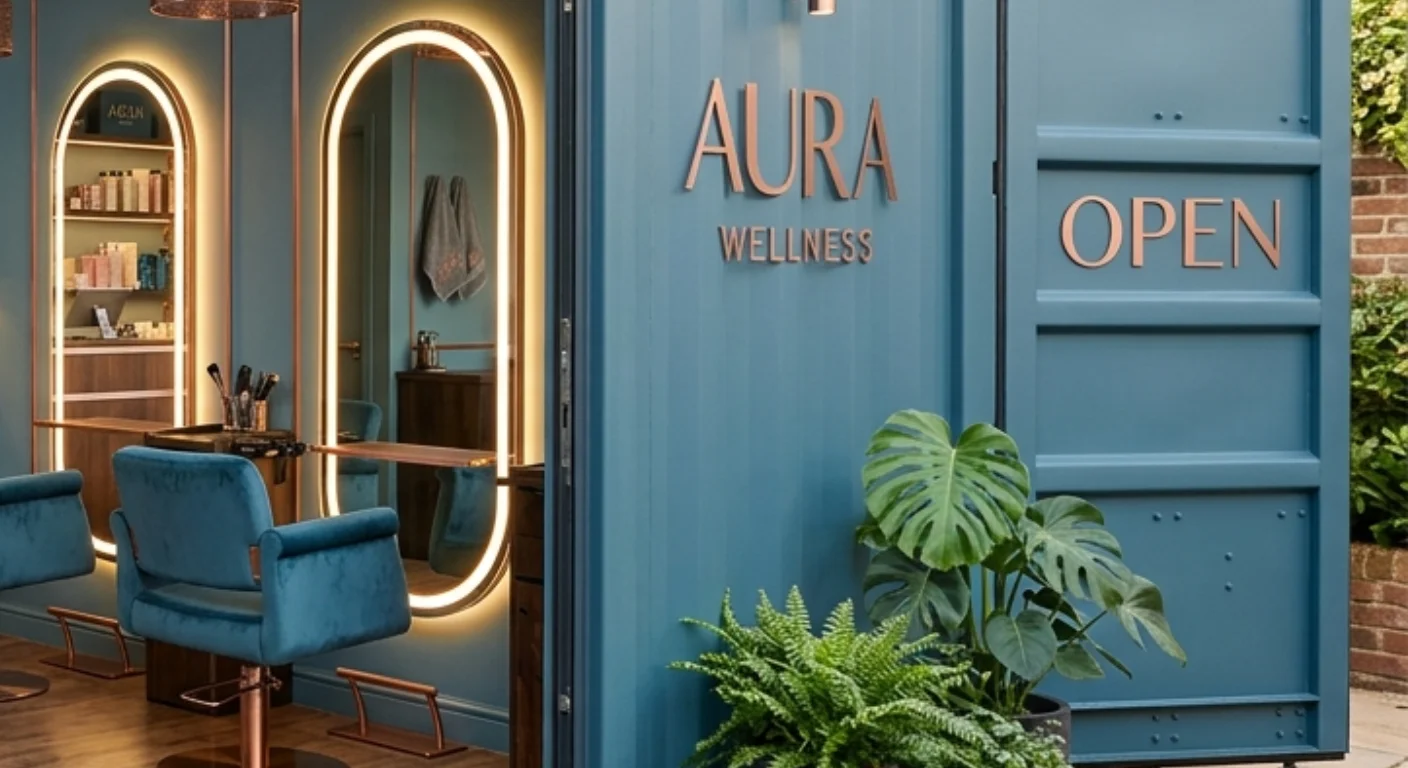 Salon Beauté — postes coiffure miroirs statement